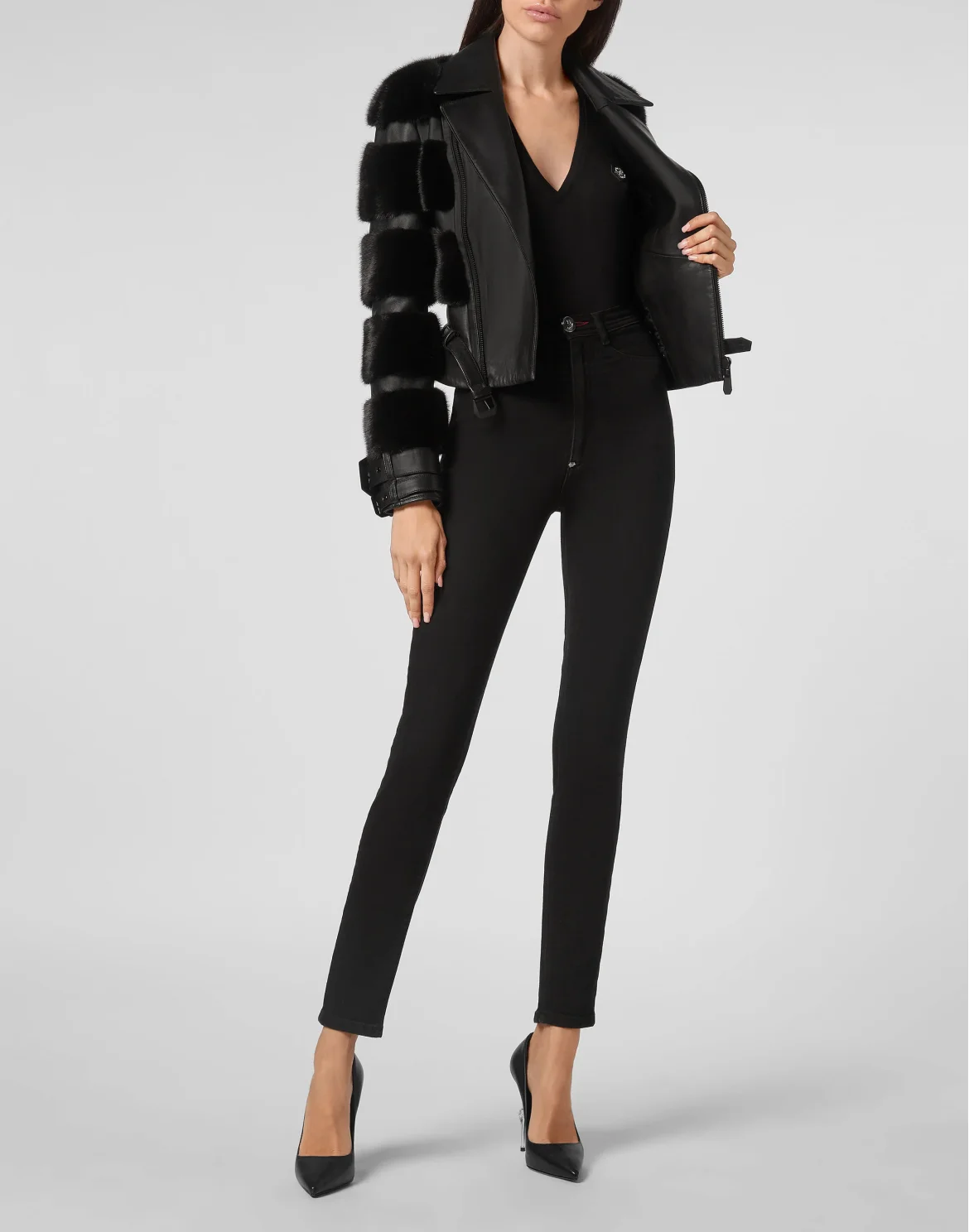 Leather Biker Luxury, цвет: Черный