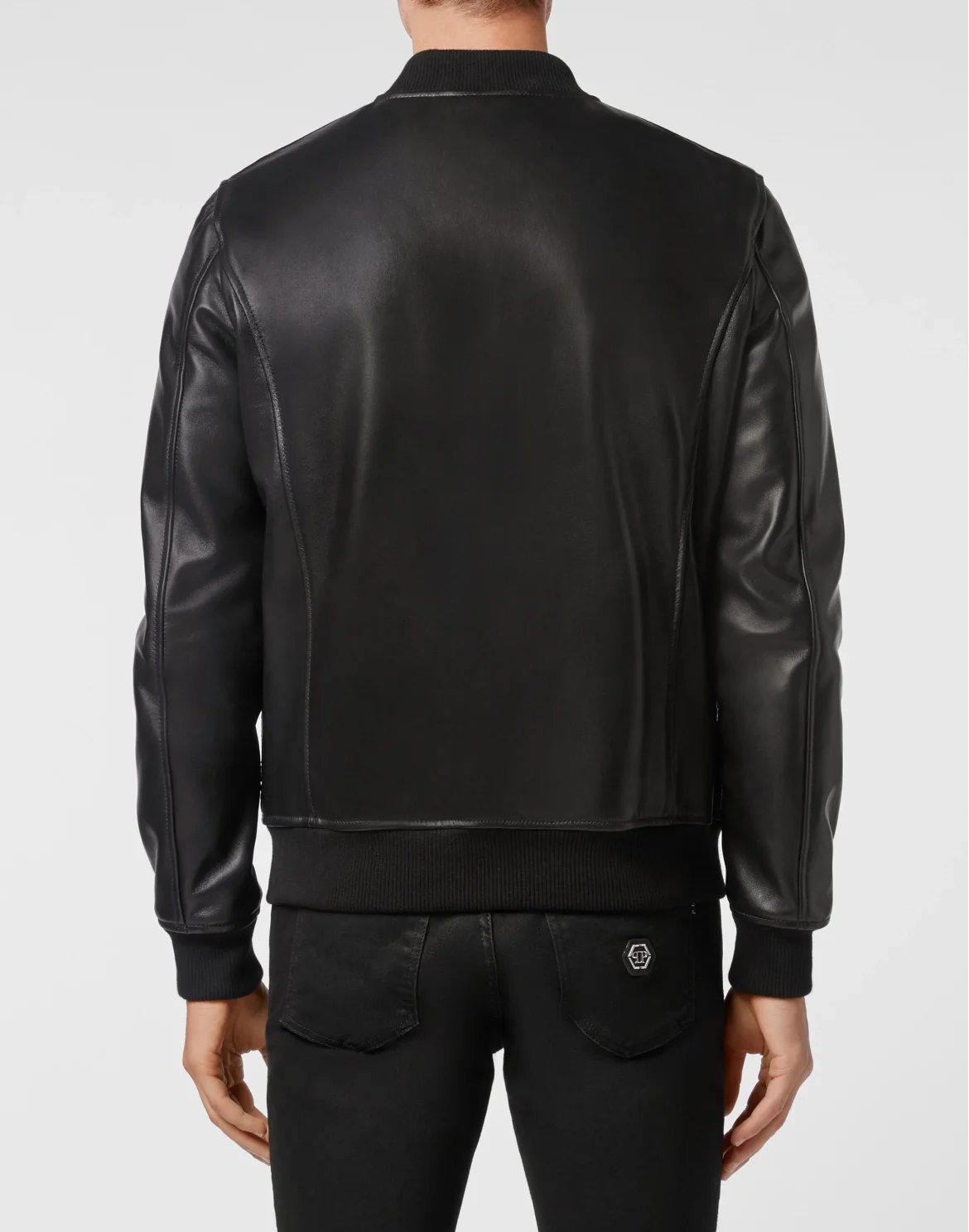 Crocodile Leather Bomber Luxury, цвет: Черный