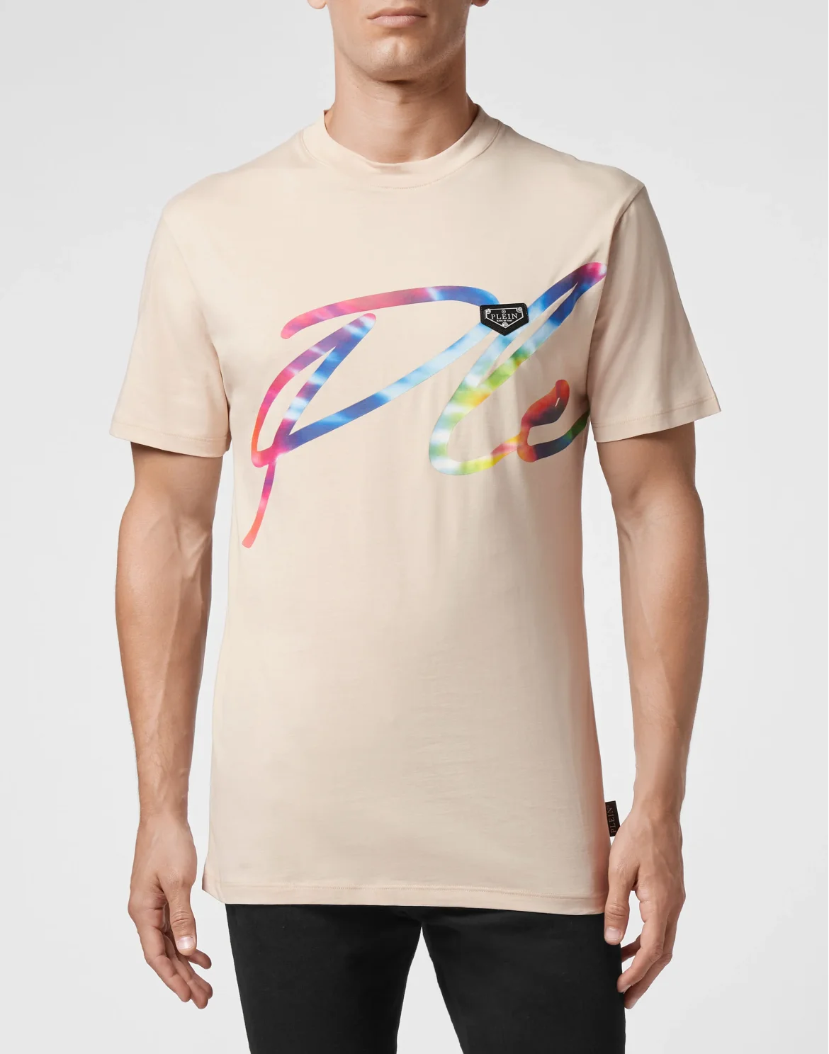 T-shirt Round Neck SS Signature, цвет: Бежевый