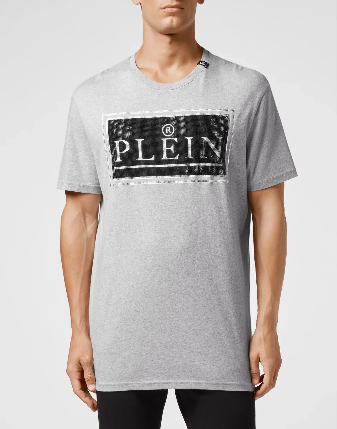 T-shirt Round Neck SS stones Philipp Plein TM, цвет: Серый