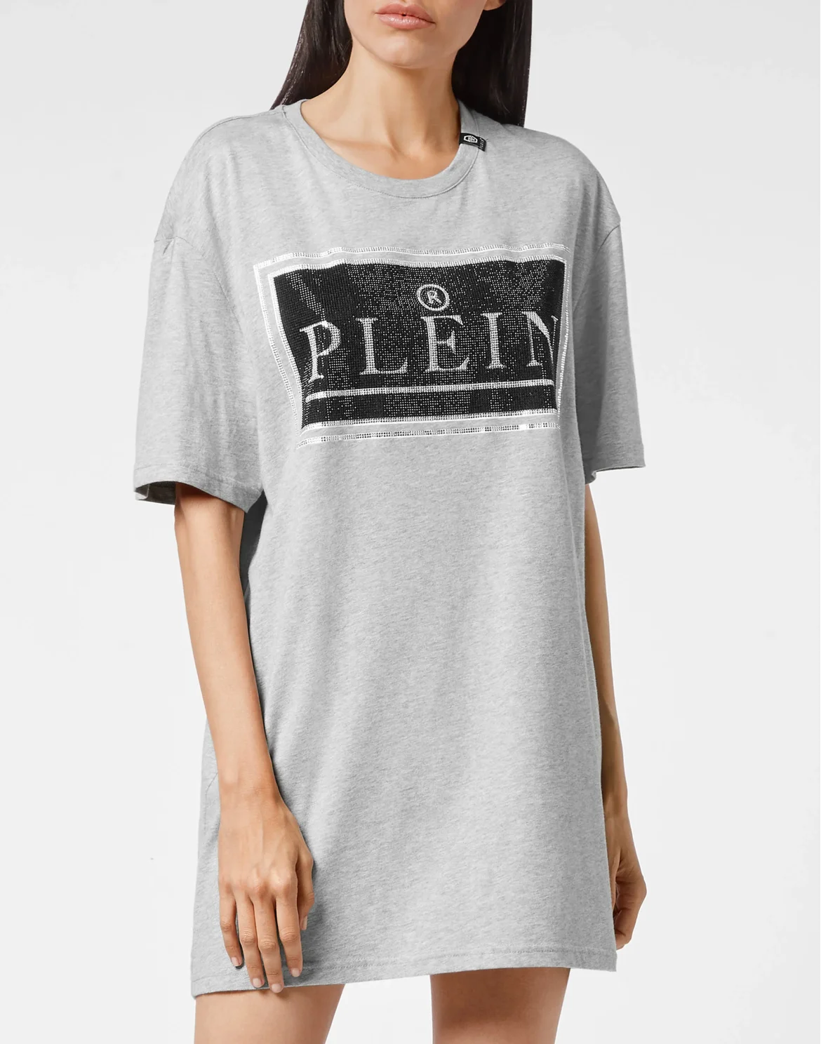 T-shirt Round Neck SS stones Philipp Plein TM, цвет: Серый