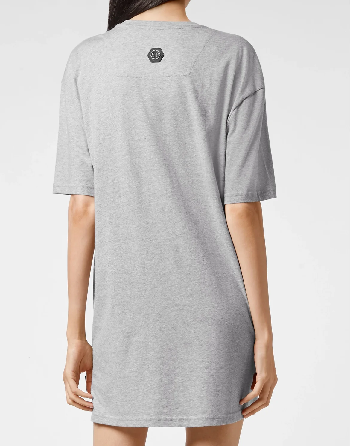 T-shirt Round Neck SS stones Philipp Plein TM, цвет: Серый