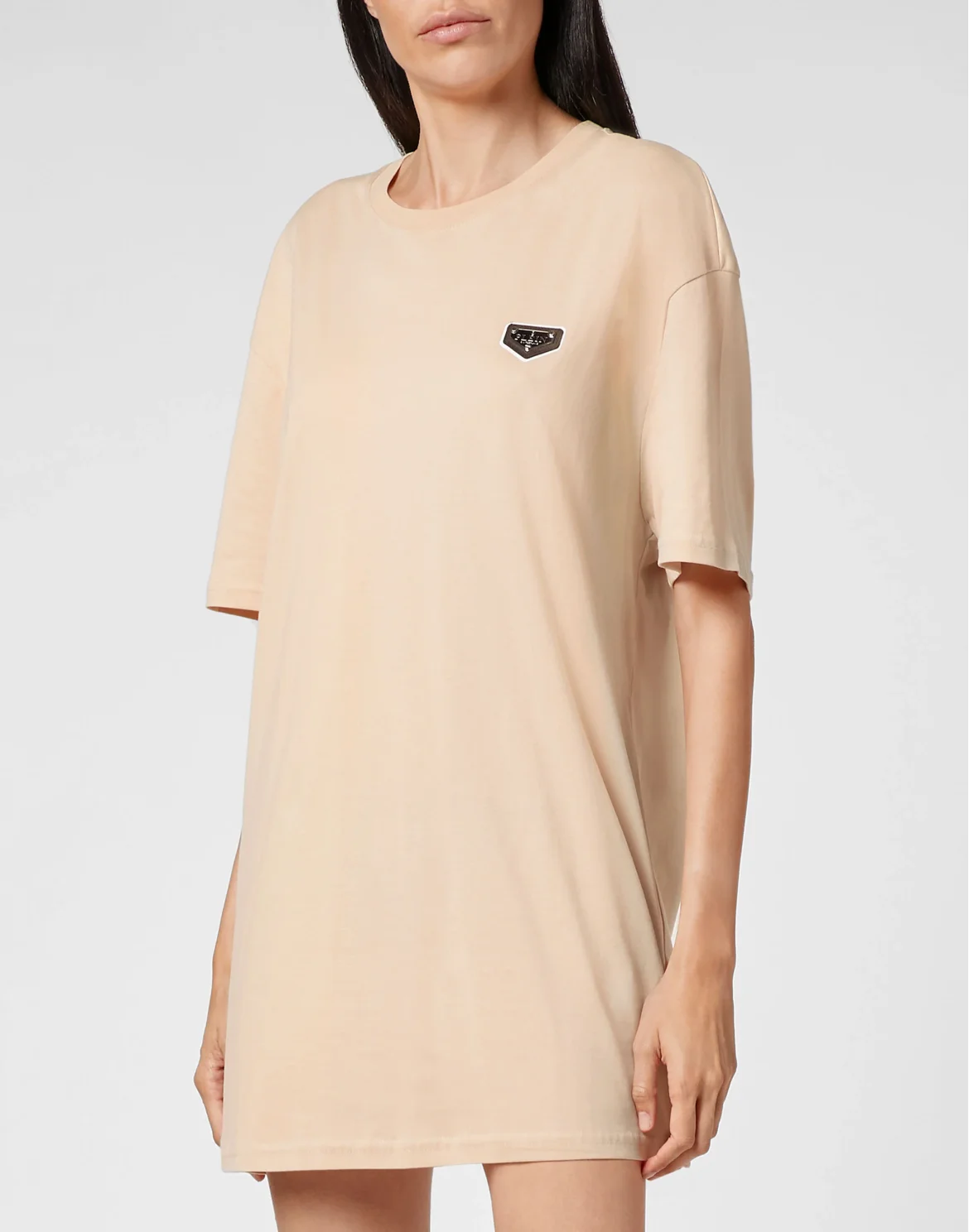 T-shirt Round Neck SS stones Hexagon, цвет: Бежевый