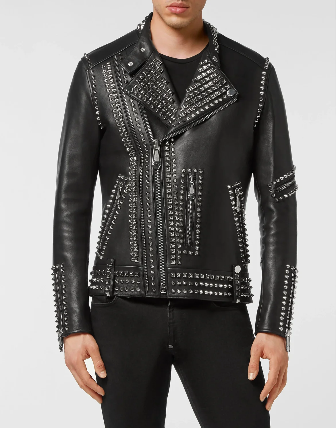 Leather Biker Studs, цвет: Черный