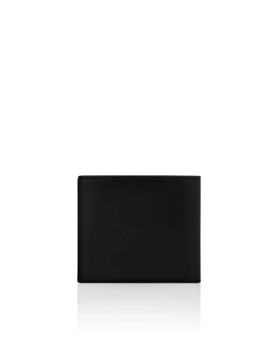 Leather French Wallet Hexagon, цвет: Черный