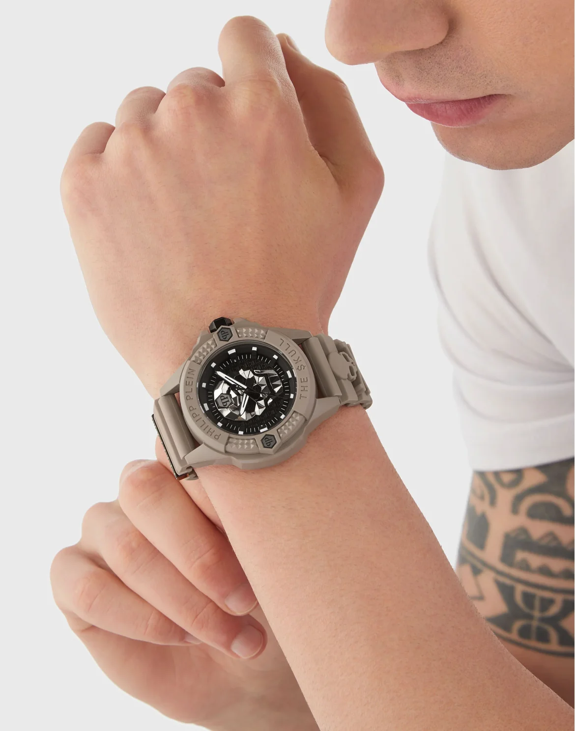 THE $KULL ECOCERAMIC WATCH, цвет: Серый