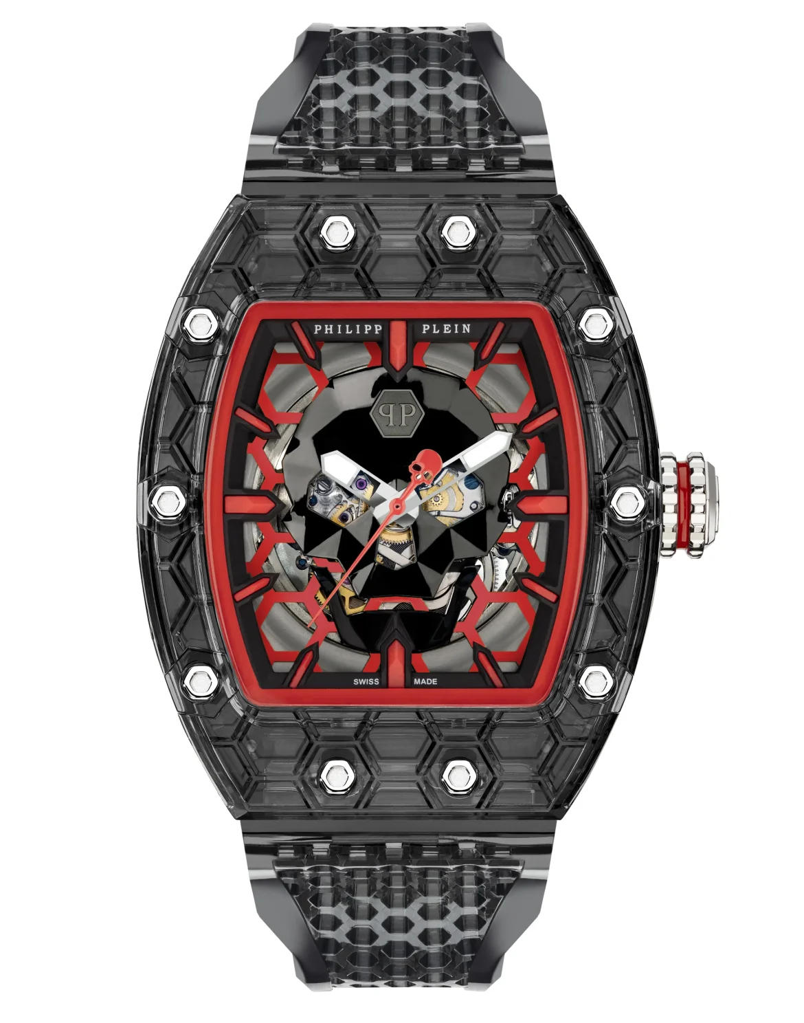 CRYPTO KING RED CRY$TAL GHOST WATCH, цвет: Серый