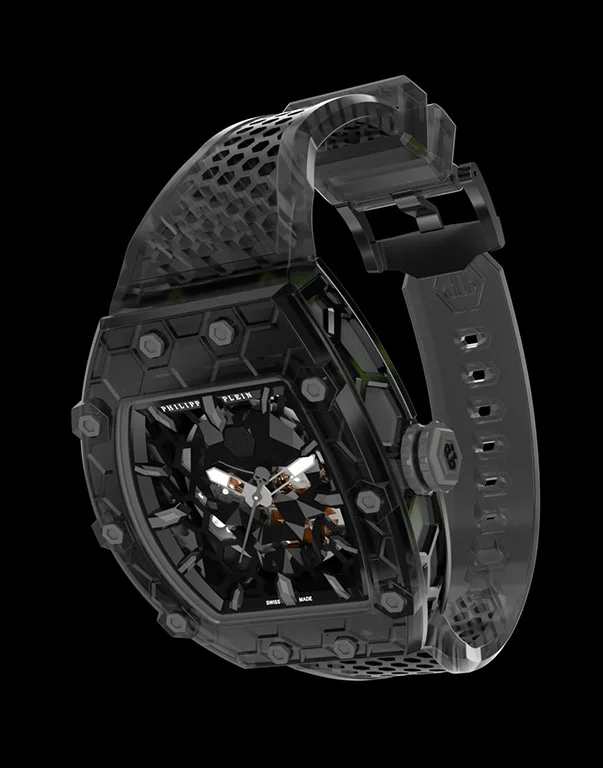 CRYPTO KING BLACK CRY$TAL GHOST WATCH, цвет: Серый