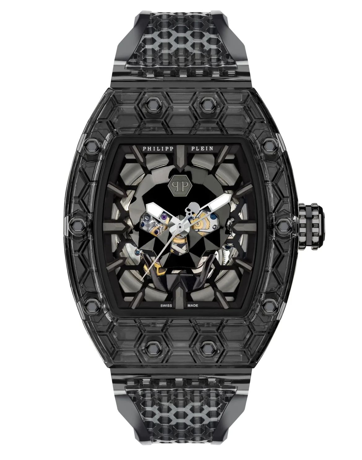 CRYPTO KING BLACK CRY$TAL GHOST WATCH, цвет: Серый