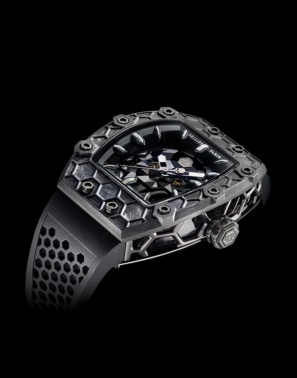 CRYPTO KING NOIRE CARBON GLADIATOR WATCH, цвет: Черный