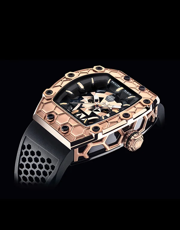 CRYPTO KING GOLD GOLIATH WATCH, цвет: Розовое Золото