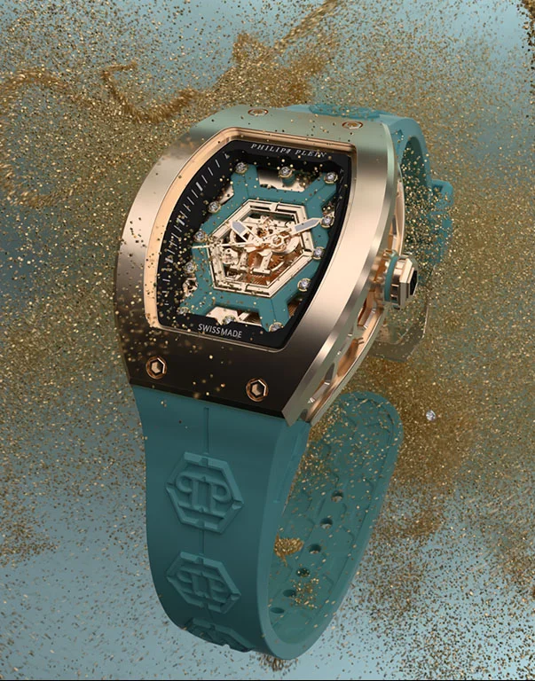 DIAMOND CRYPTO QUEEN SUPER HEROINE  WATCH, цвет: Голубой