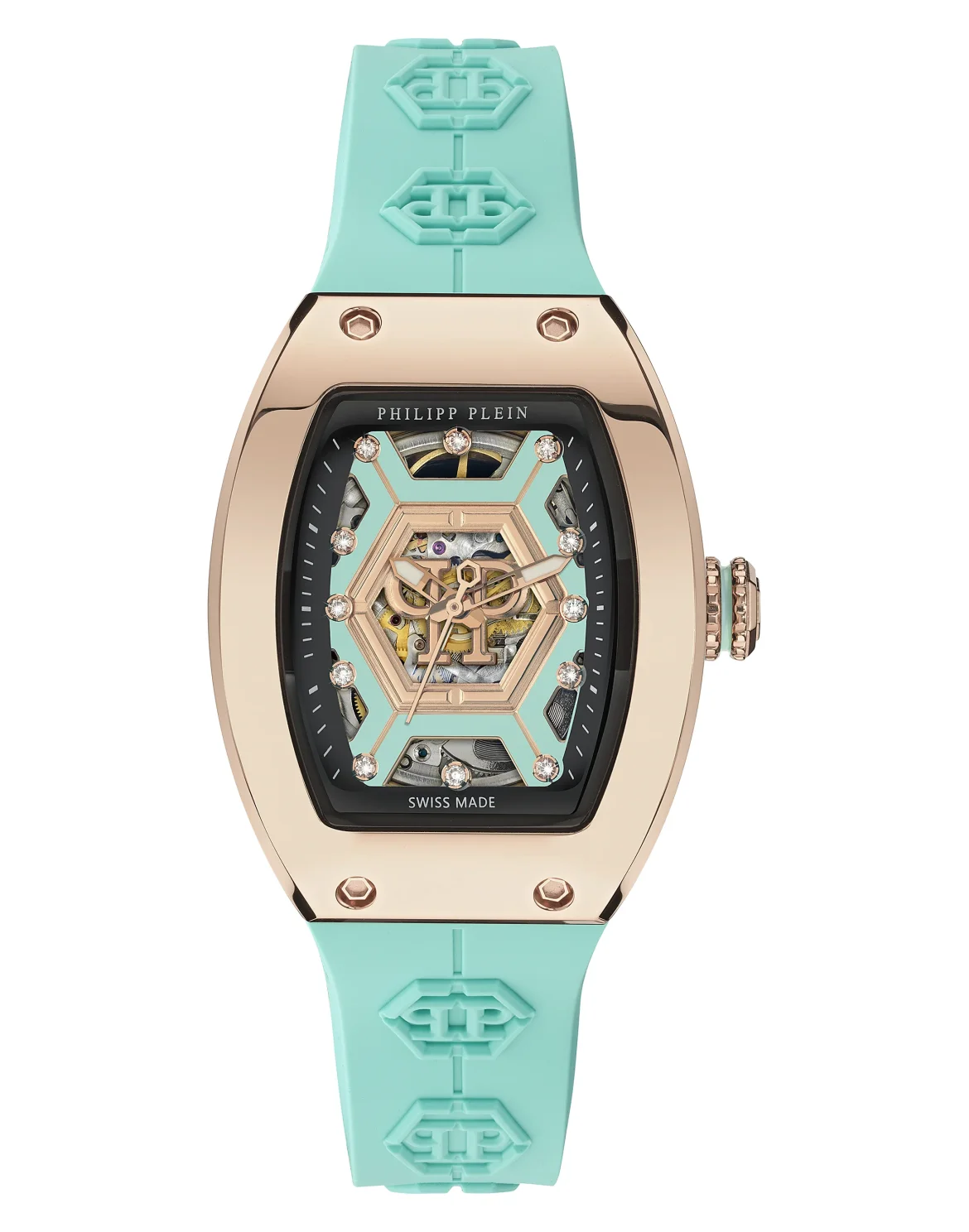 DIAMOND CRYPTO QUEEN SUPER HEROINE  WATCH, цвет: Голубой