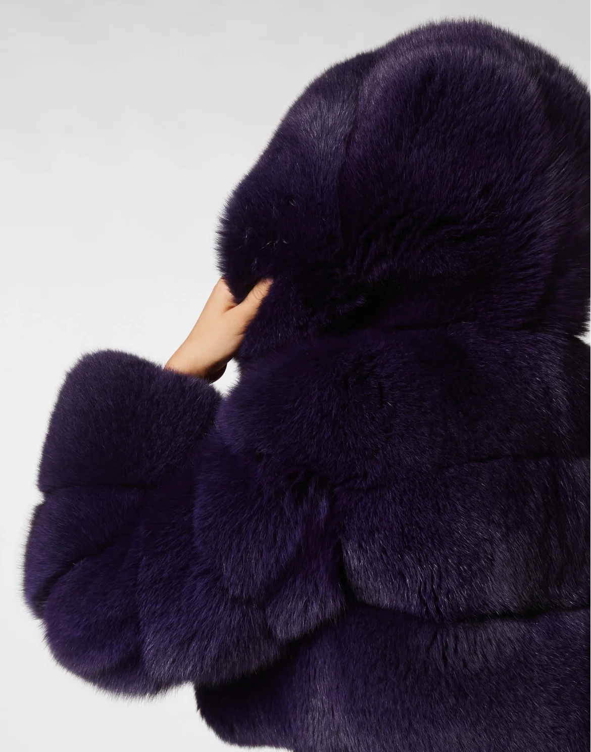 Real Fur Short Jacket, цвет: Фиолетовый