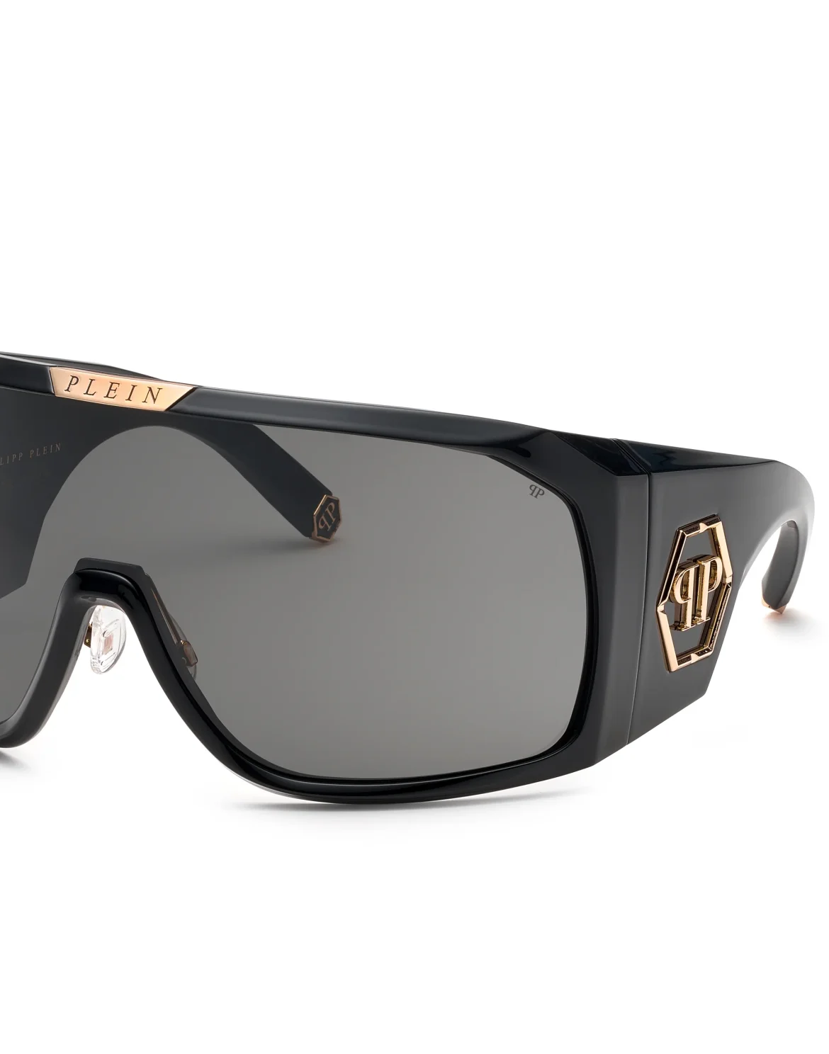 PLEIN REFLECT OVERSIZE SUNGLASSES, цвет: Черный