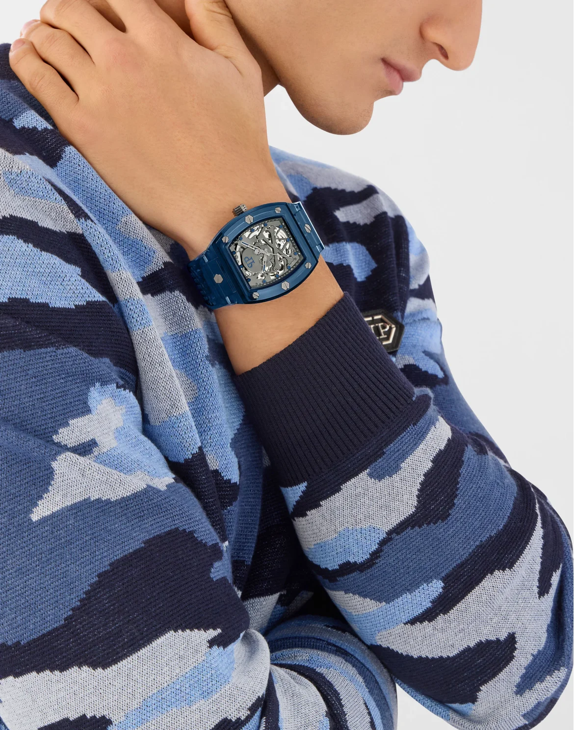 Watches The $keleton Crystal_, цвет: Синий