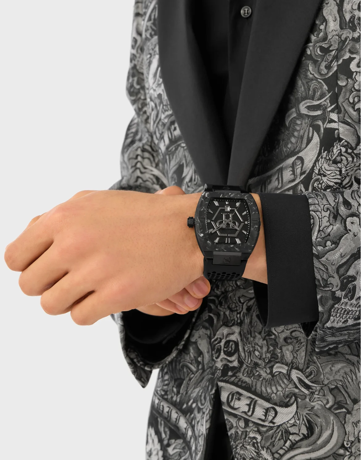 Stainless Steel Watches The Hexagon Phantom, цвет: Черный