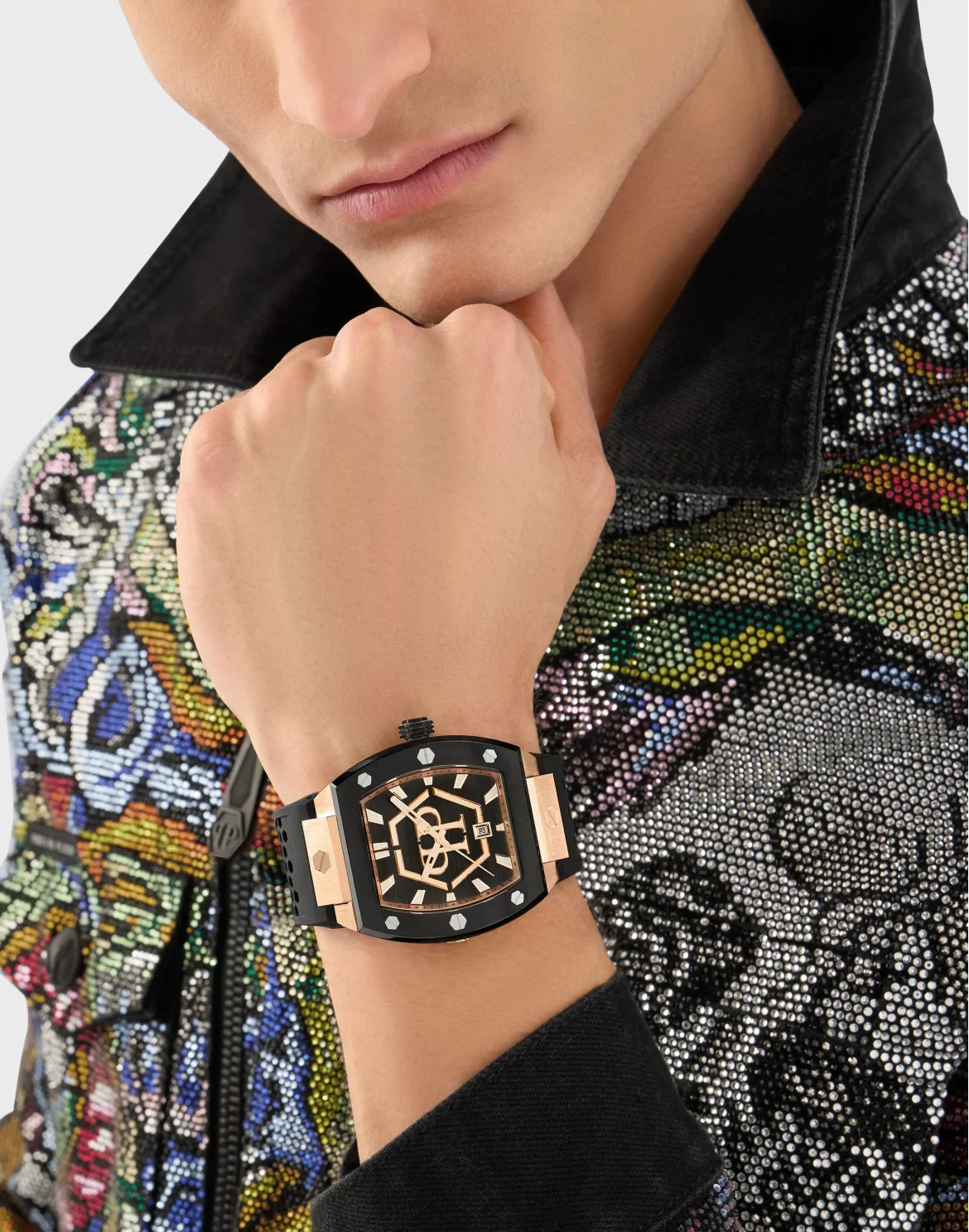 Stainless Steel Watches The Hexagon Phantom, цвет: Черный