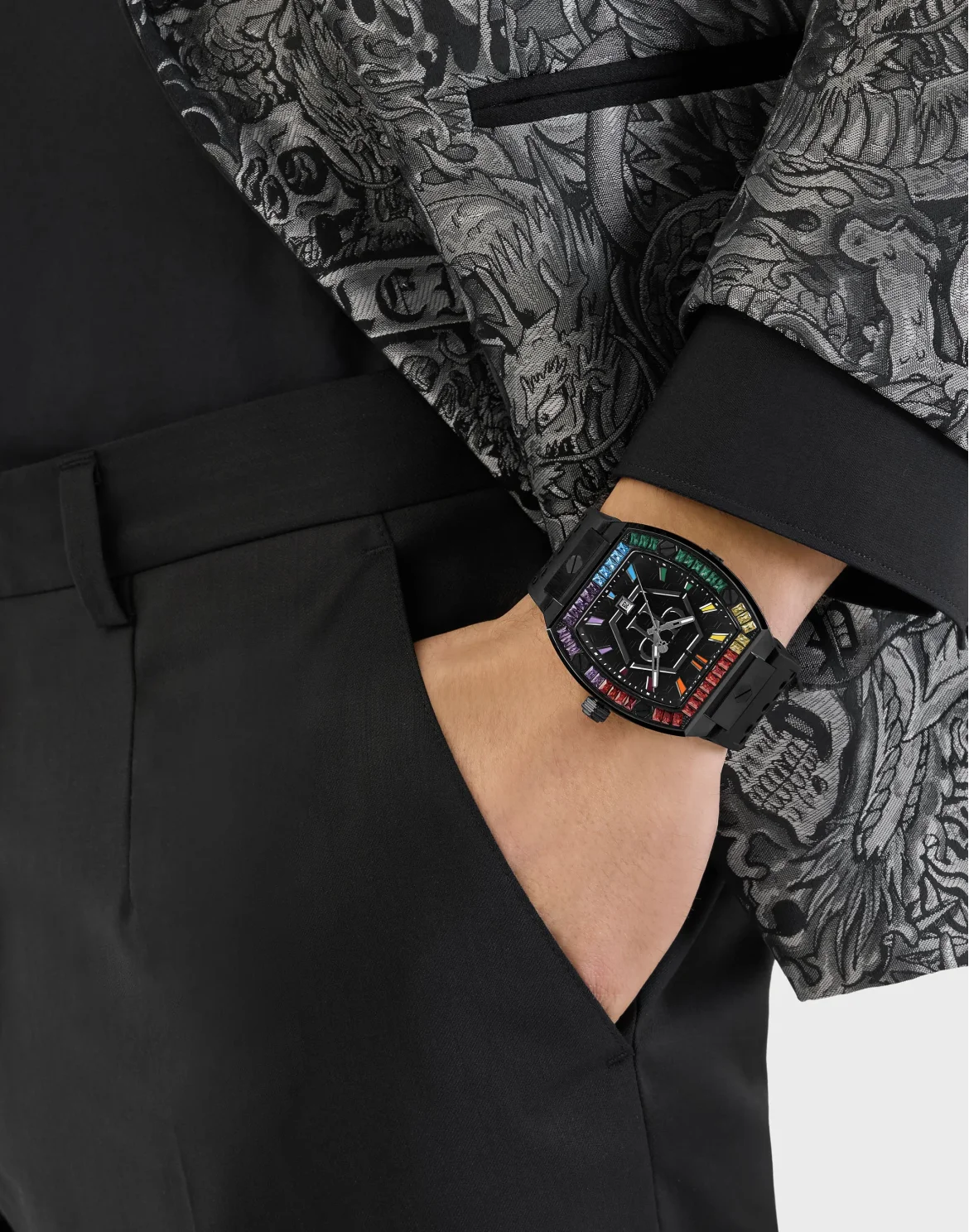 Stainless Steel Watches The Hexagon Phantom, цвет: Черный
