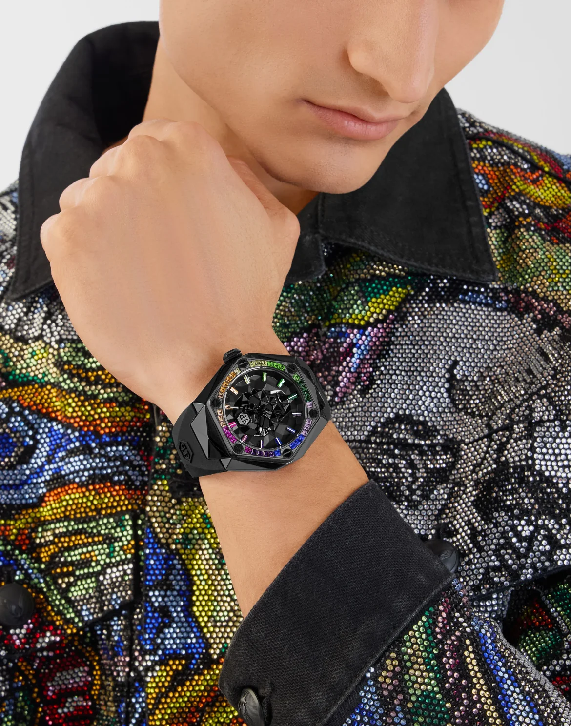 Stainless Steel Watches The $kull Spikes, цвет: Черный