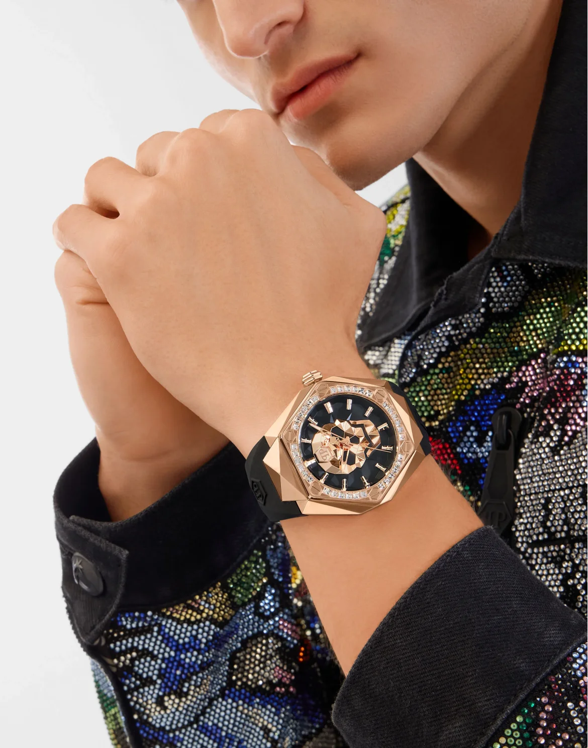 Stainless Steel Watches The $kull Spikes, цвет: Золотой