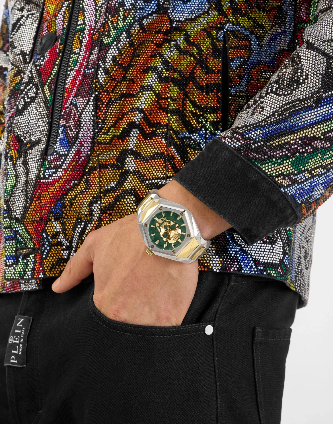 Stainless Steel Watches The $kull Spikes, цвет: Серебристый