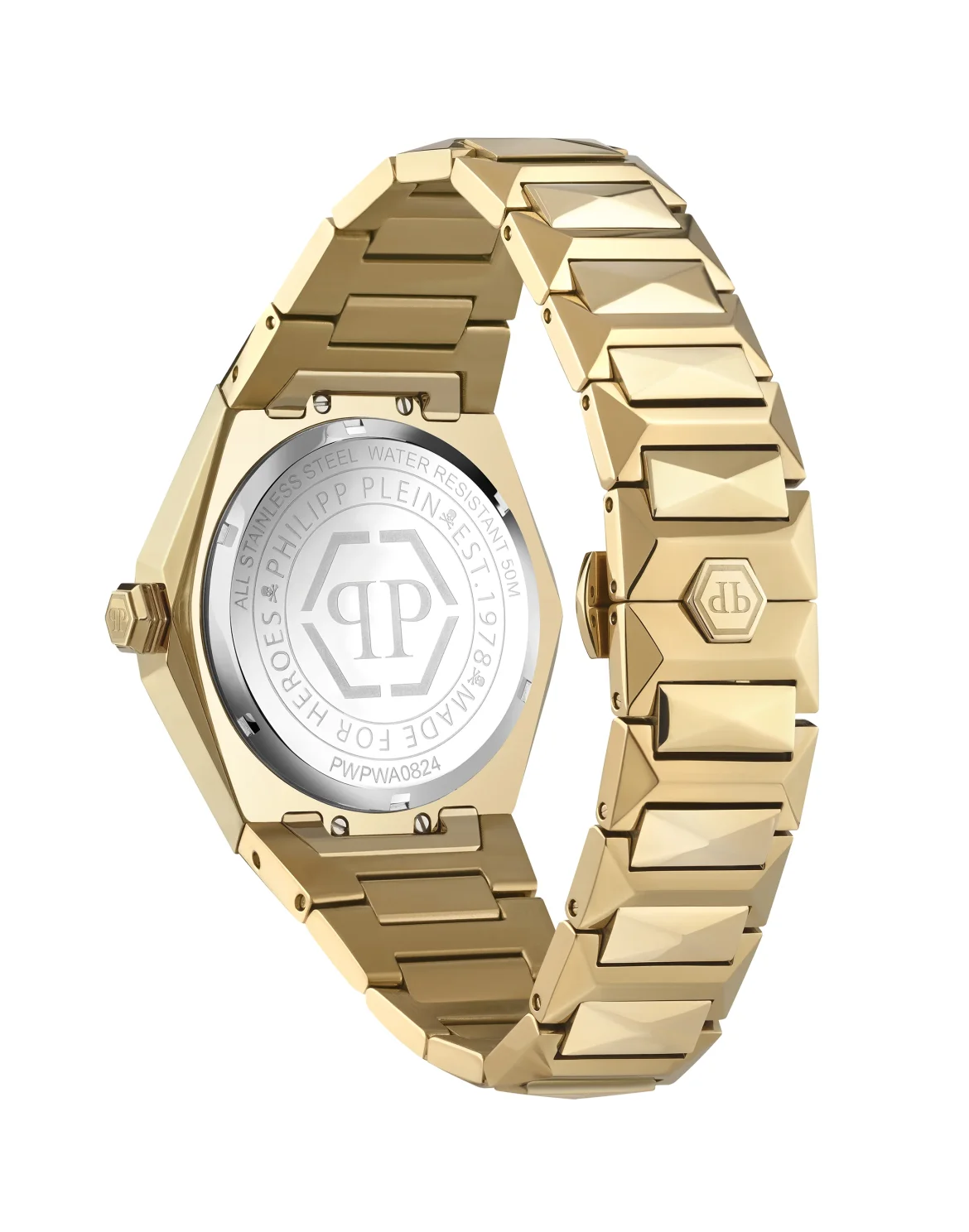 Stainless Steel Watches The $kull Spikes, цвет: Золотой