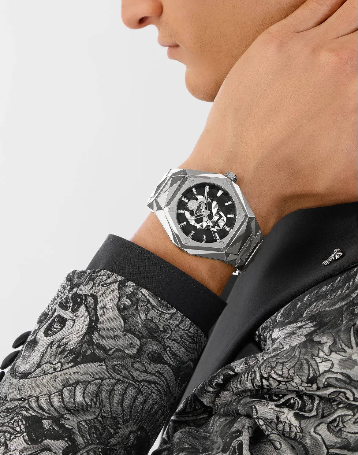 Stainless Steel Watches The $kull Spikes, цвет: Серебристый
