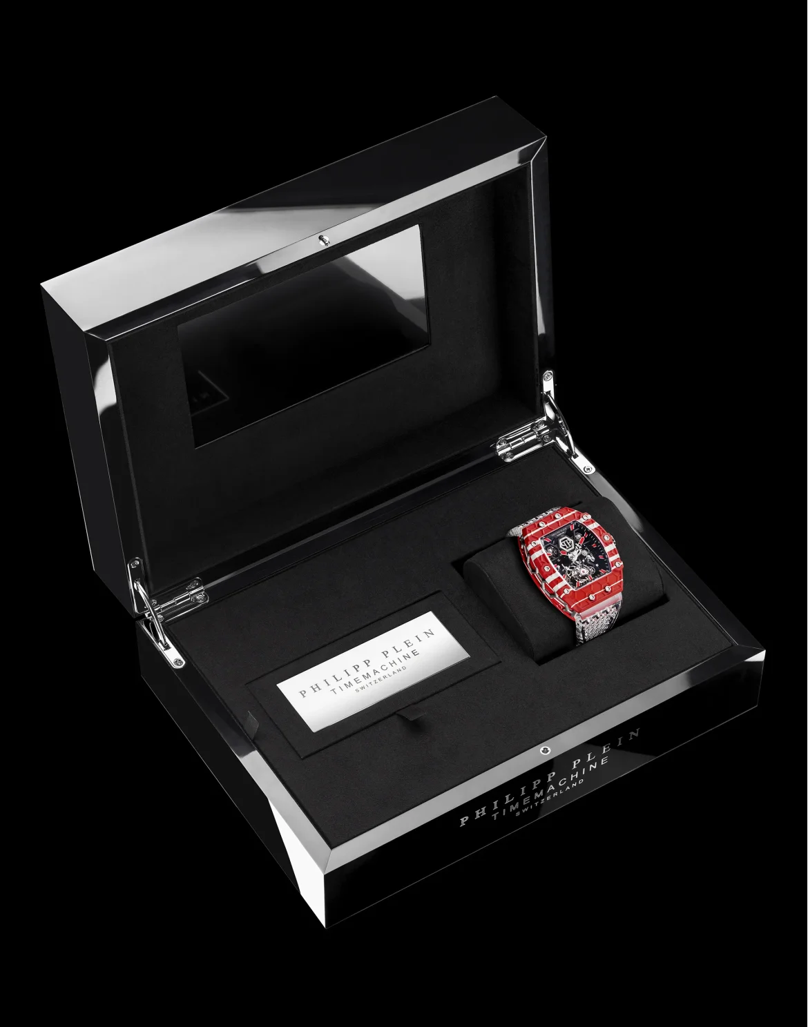Crypto King Flying Tourbillon DARE DEVIL XII Watch, цвет: Красный