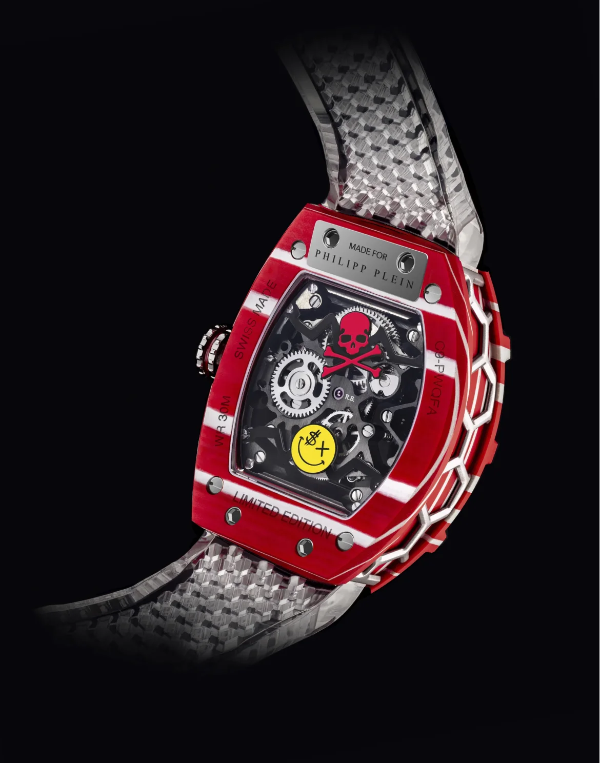 Crypto King Flying Tourbillon DARE DEVIL XII Watch, цвет: Красный