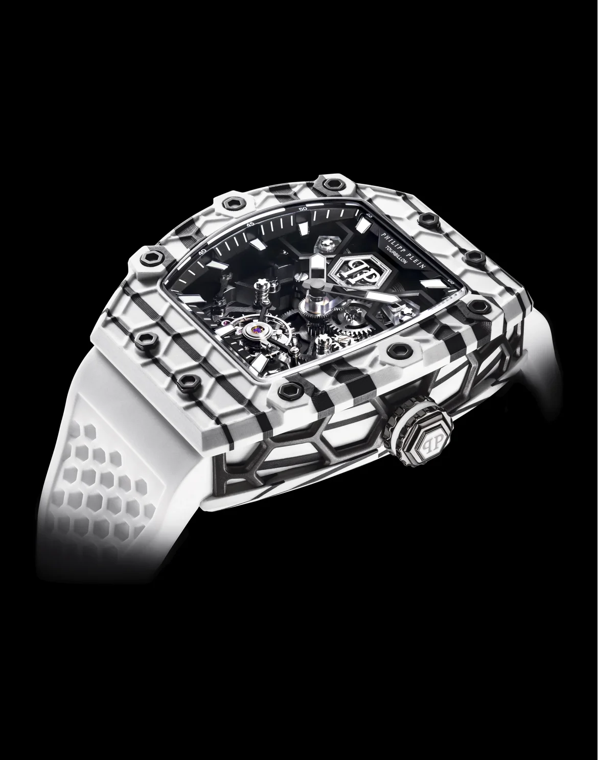 Crypto King Flying Tourbillon NINJA PANDA Watch, цвет: Черный