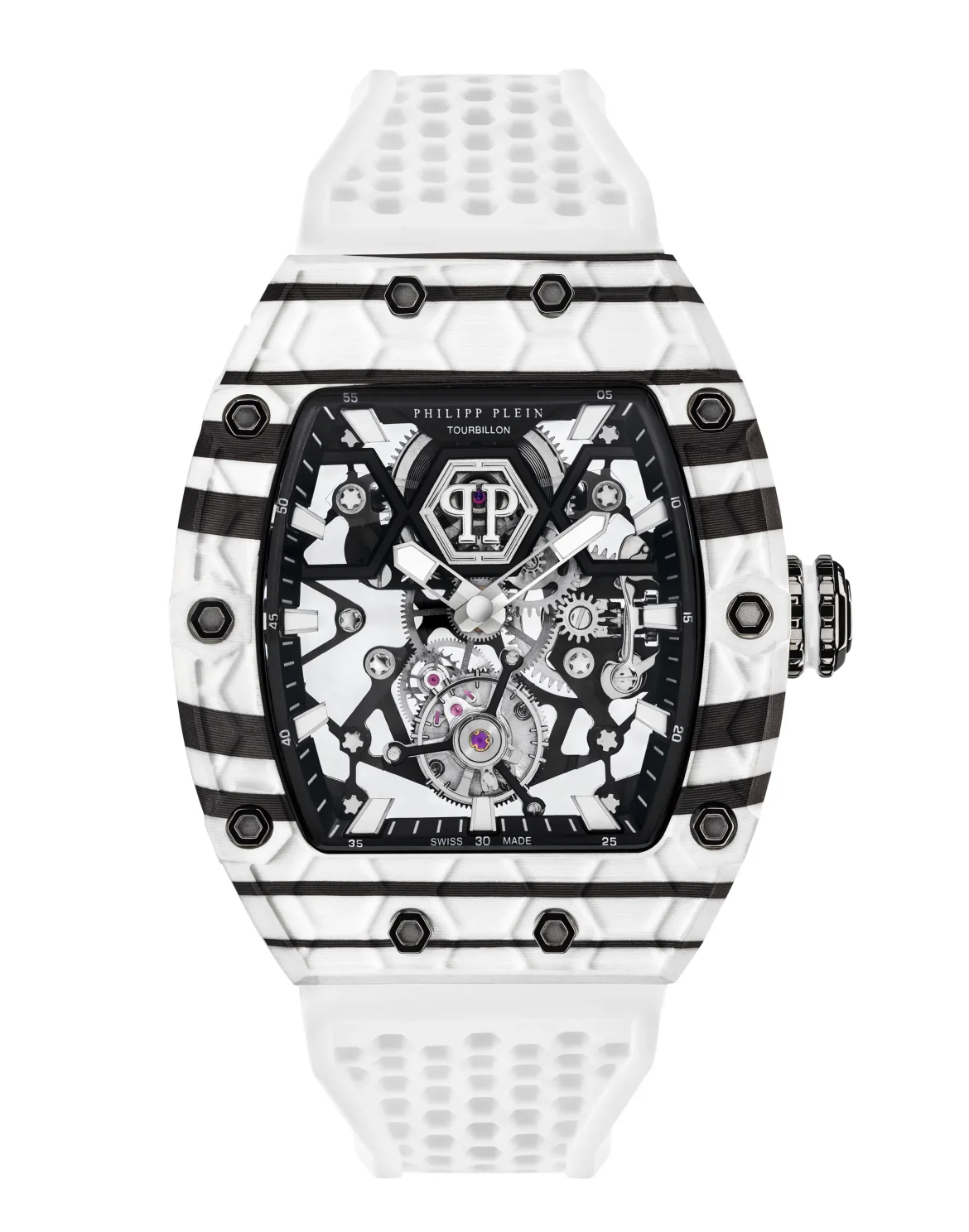 Crypto King Flying Tourbillon NINJA PANDA Watch, цвет: Черный