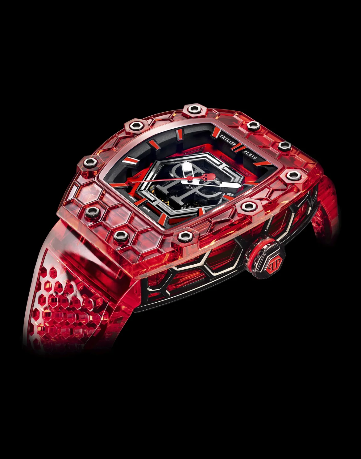 Crypto King Hexagon RED PHANTOM Watch, цвет: Красный