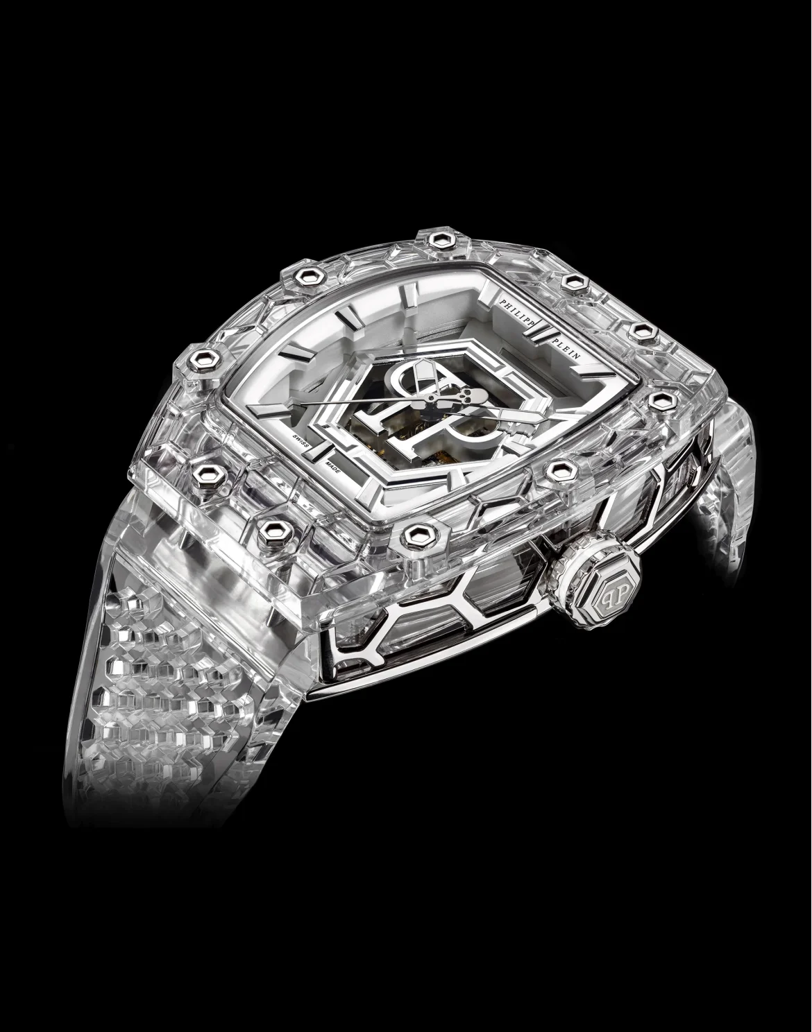 Crypto King Hexagon ICE BREAKER Watch, цвет: Прозрачный
