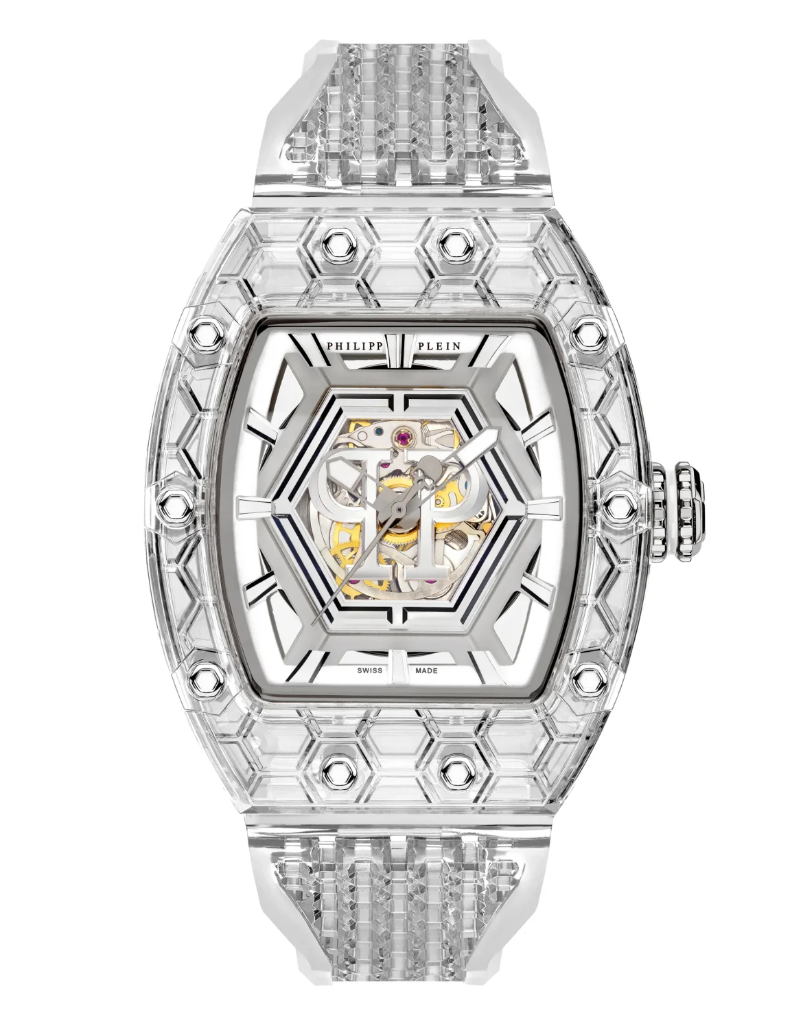 Crypto King Hexagon ICE BREAKER Watch, цвет: Прозрачный