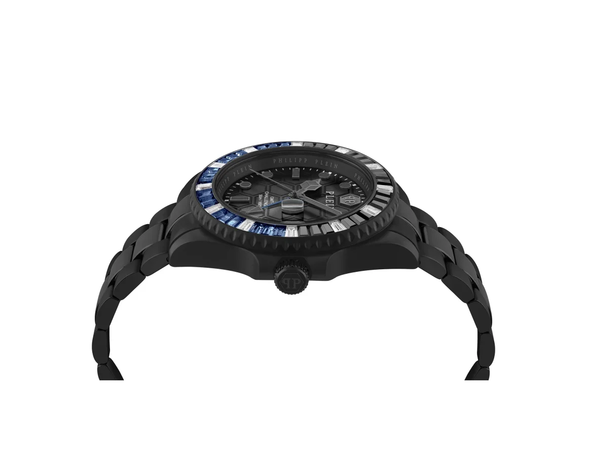 Stainless Steel Watches GMT-I Challenger Baguettes, цвет: Черный