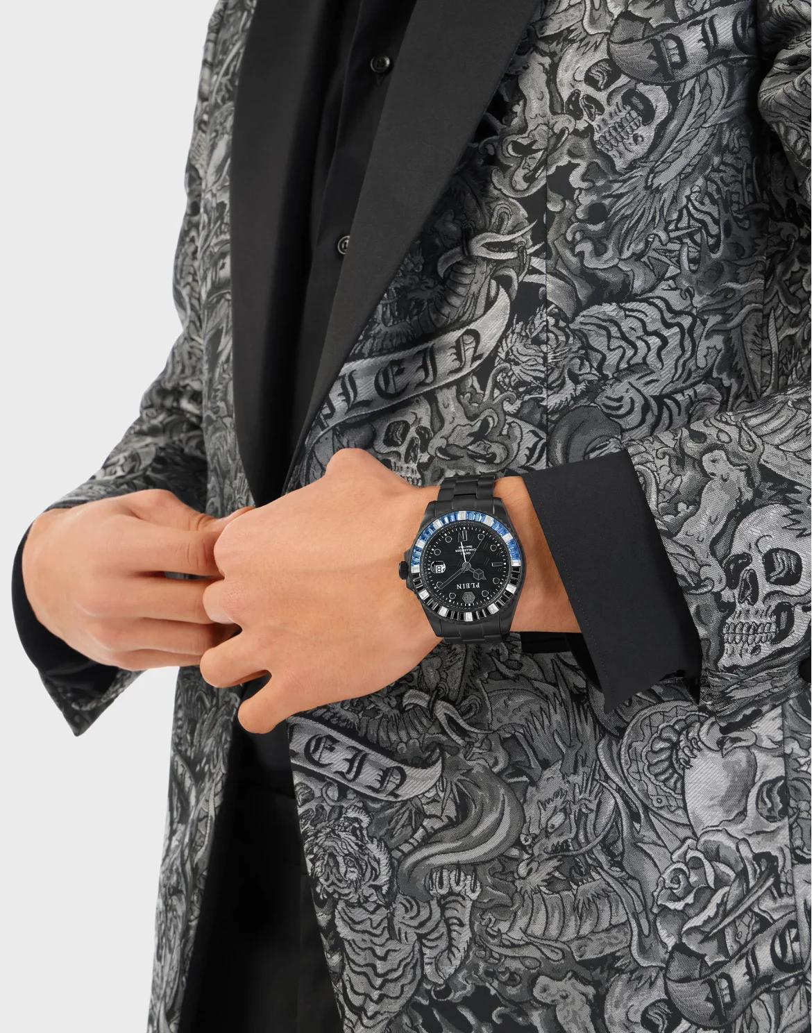 Stainless Steel Watches GMT-I Challenger Baguettes, цвет: Черный