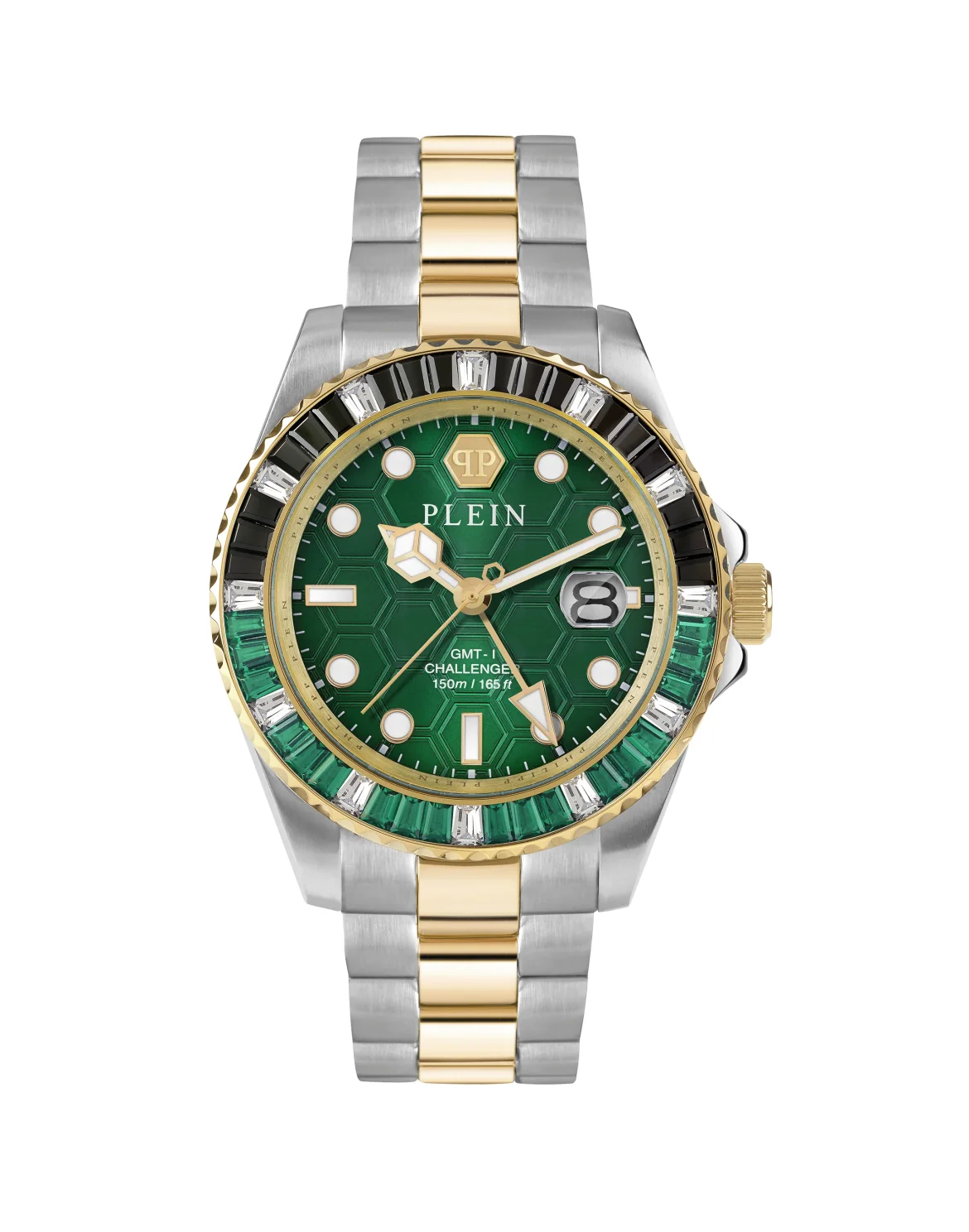 Stainless Steel Watches GMT-I Challenger Baguettes, цвет: Черный