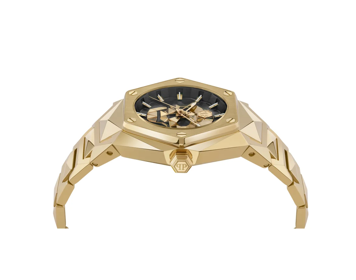 Stainless Steel Watches $kull Spikes, цвет: Золотой