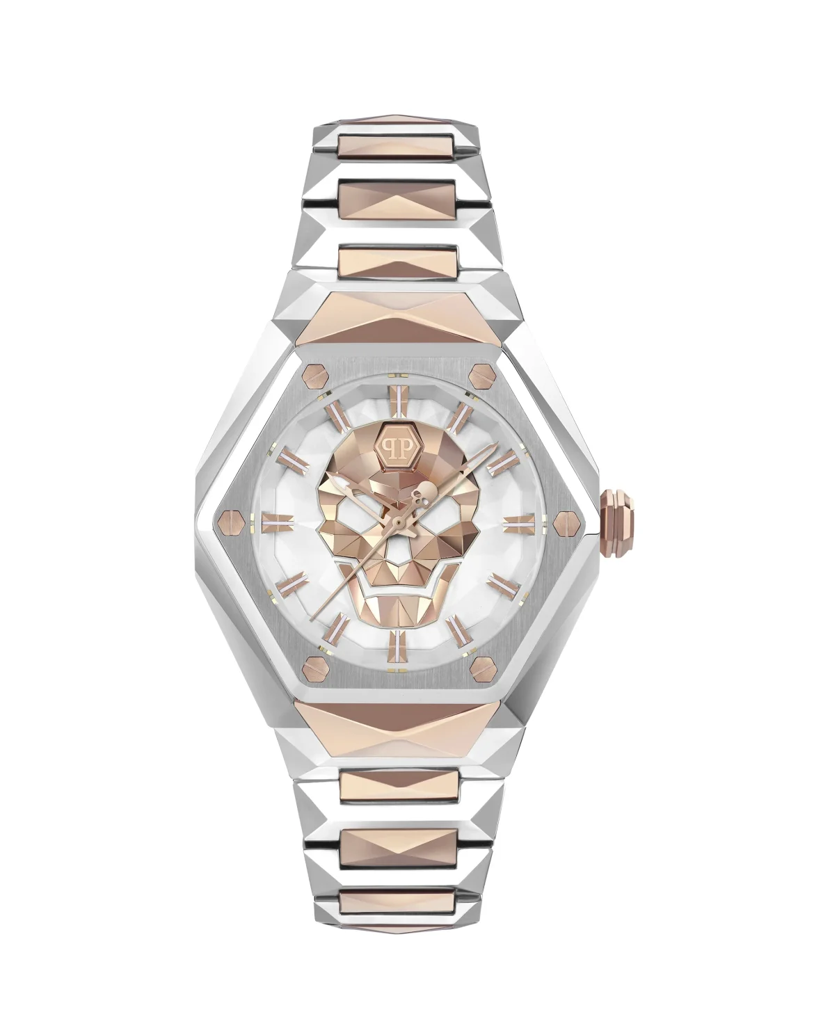 Stainless Steel Watches $kull Spikes, цвет: Серебристый