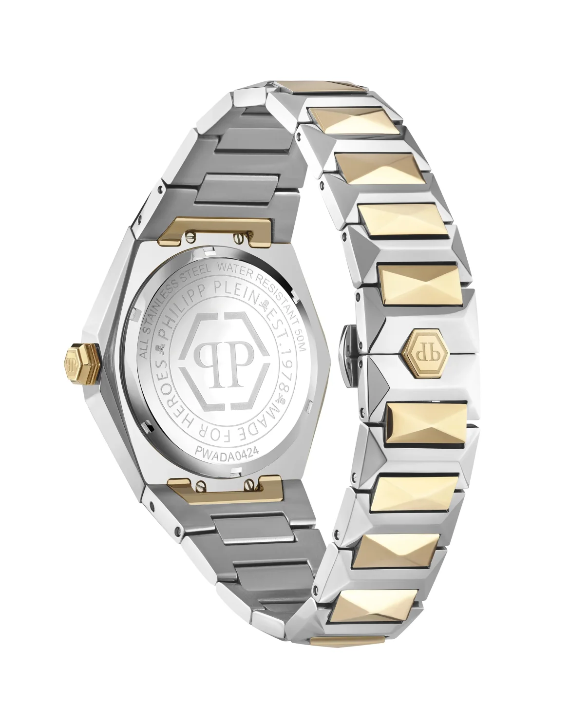 Stainless Steel Watches $kull Spikes, цвет: Черный
