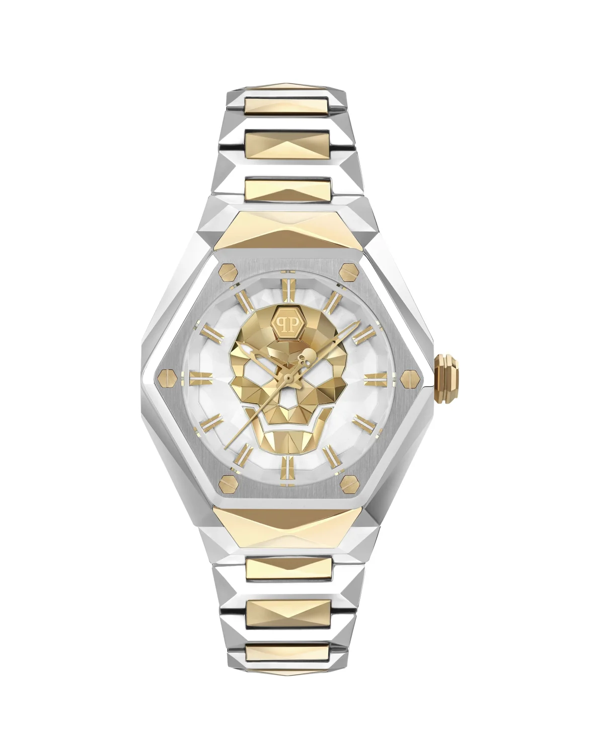 Stainless Steel Watches $kull Spikes, цвет: Черный
