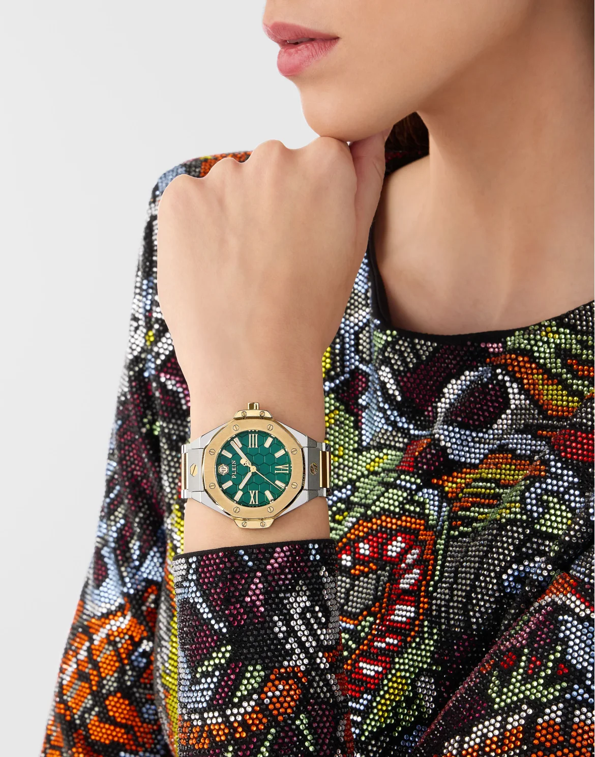 Stainless Steel Watches Plein Lady Royal, цвет: Серебристый