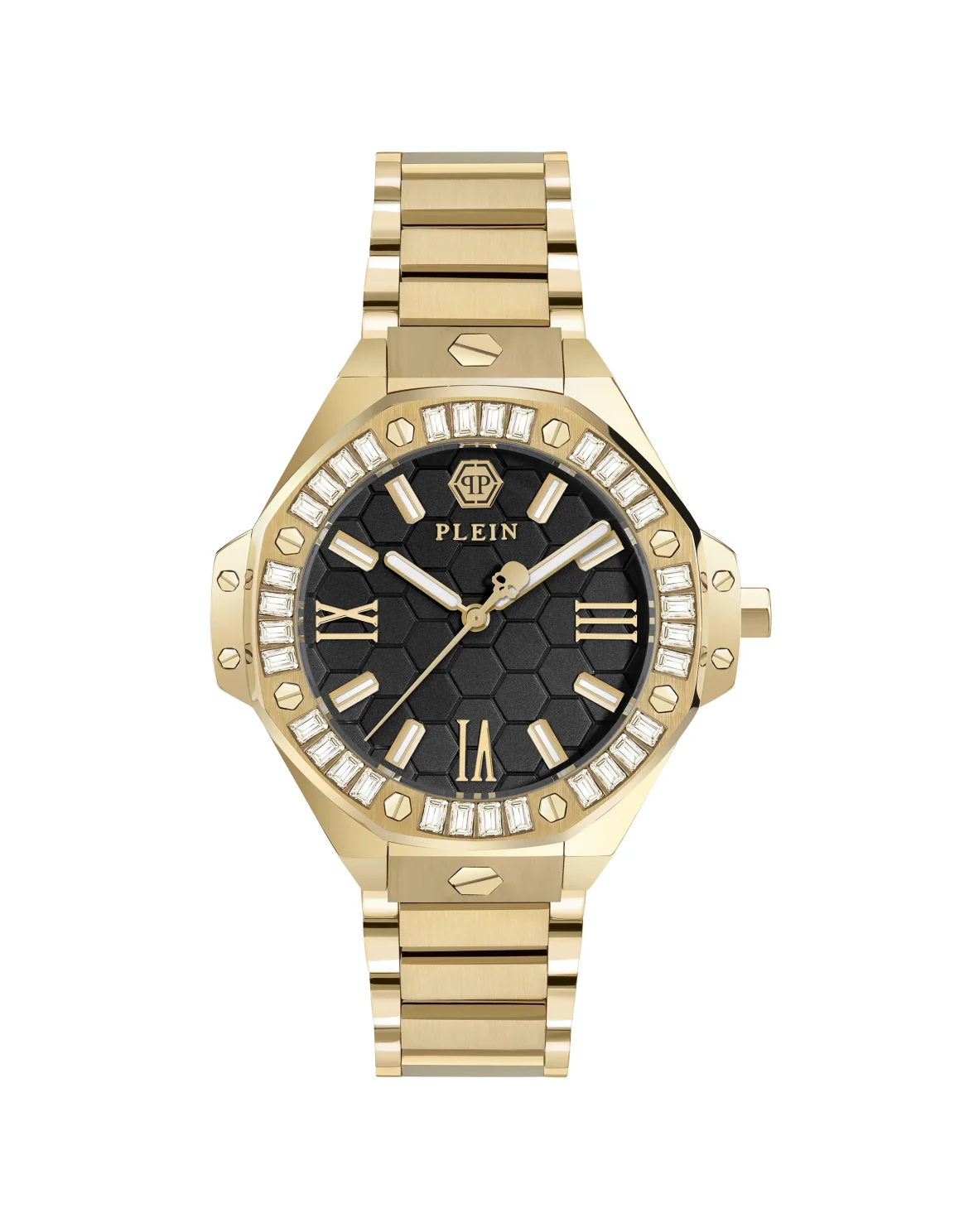Stainless Steel Watches Plein Lady Royal, цвет: Золотой