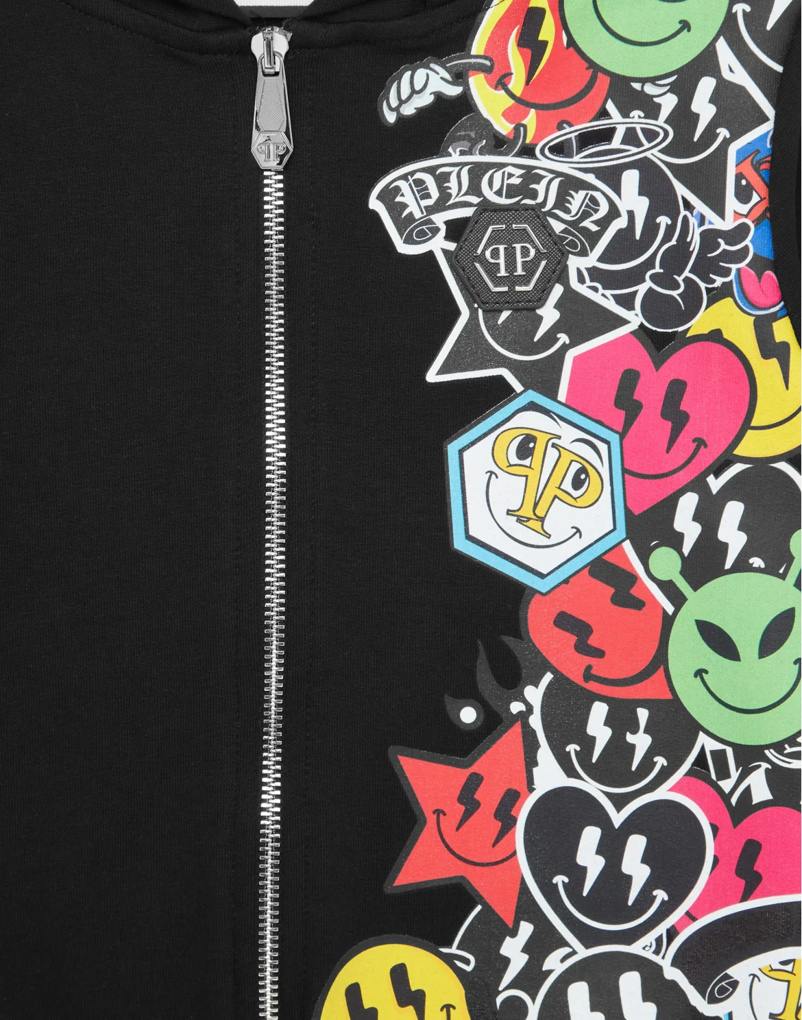 Hoodie Sweatjacket Smile, цвет: Черный