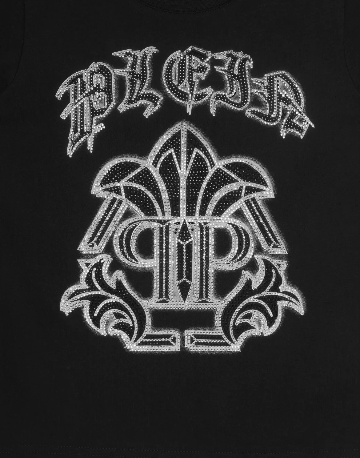 T-shirt Round Neck SS Srtass Gothic Plein, цвет: Черный