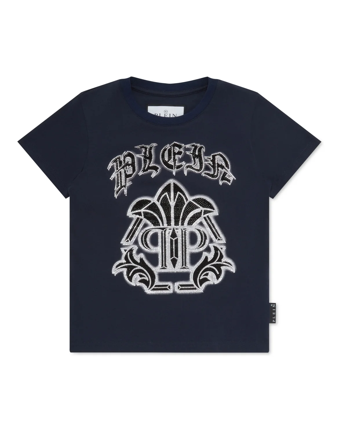 T-shirt Round Neck SS Srtass Gothic Plein, цвет: Синий