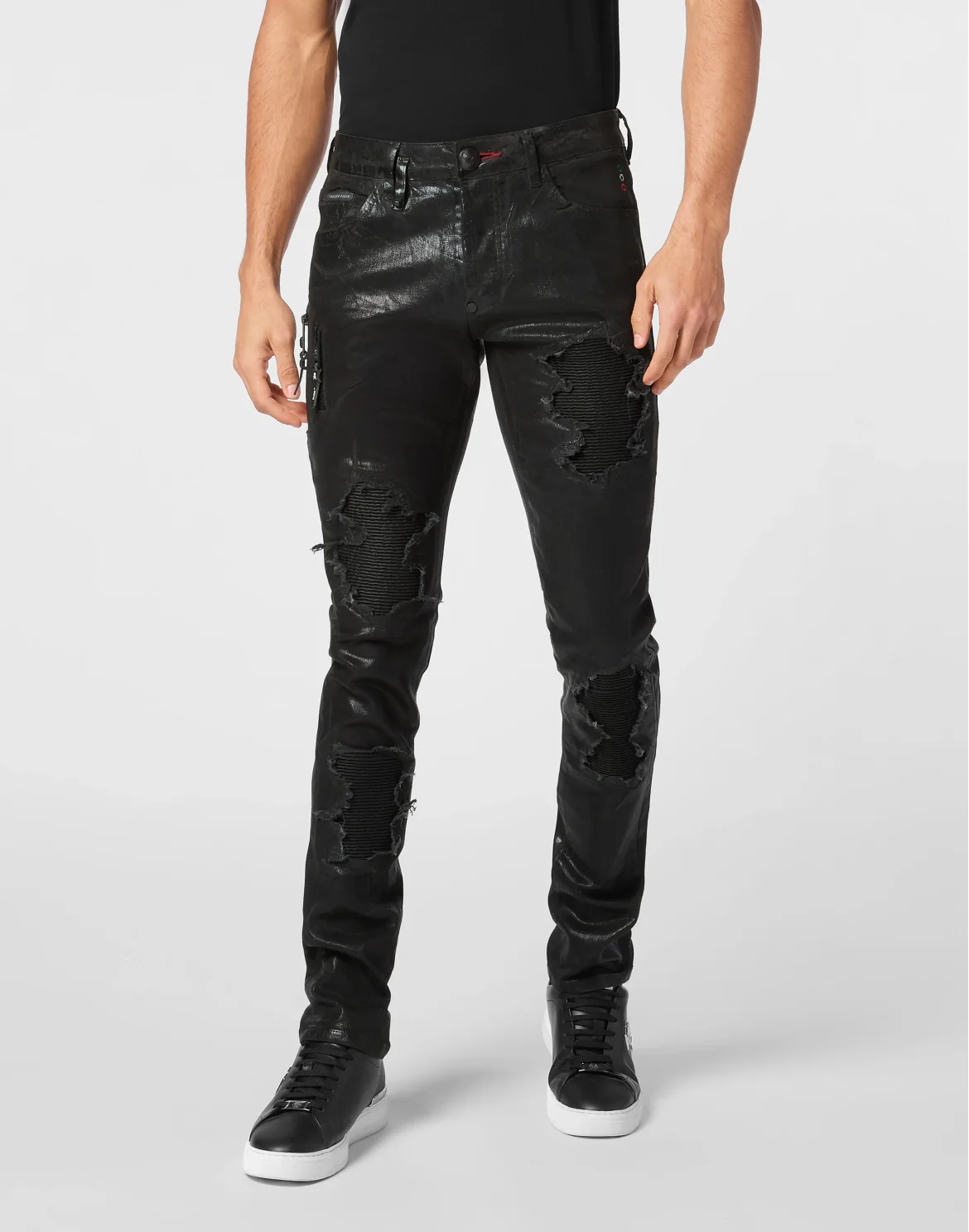Denim Rock Star Trousers Camouflage, цвет: Черный