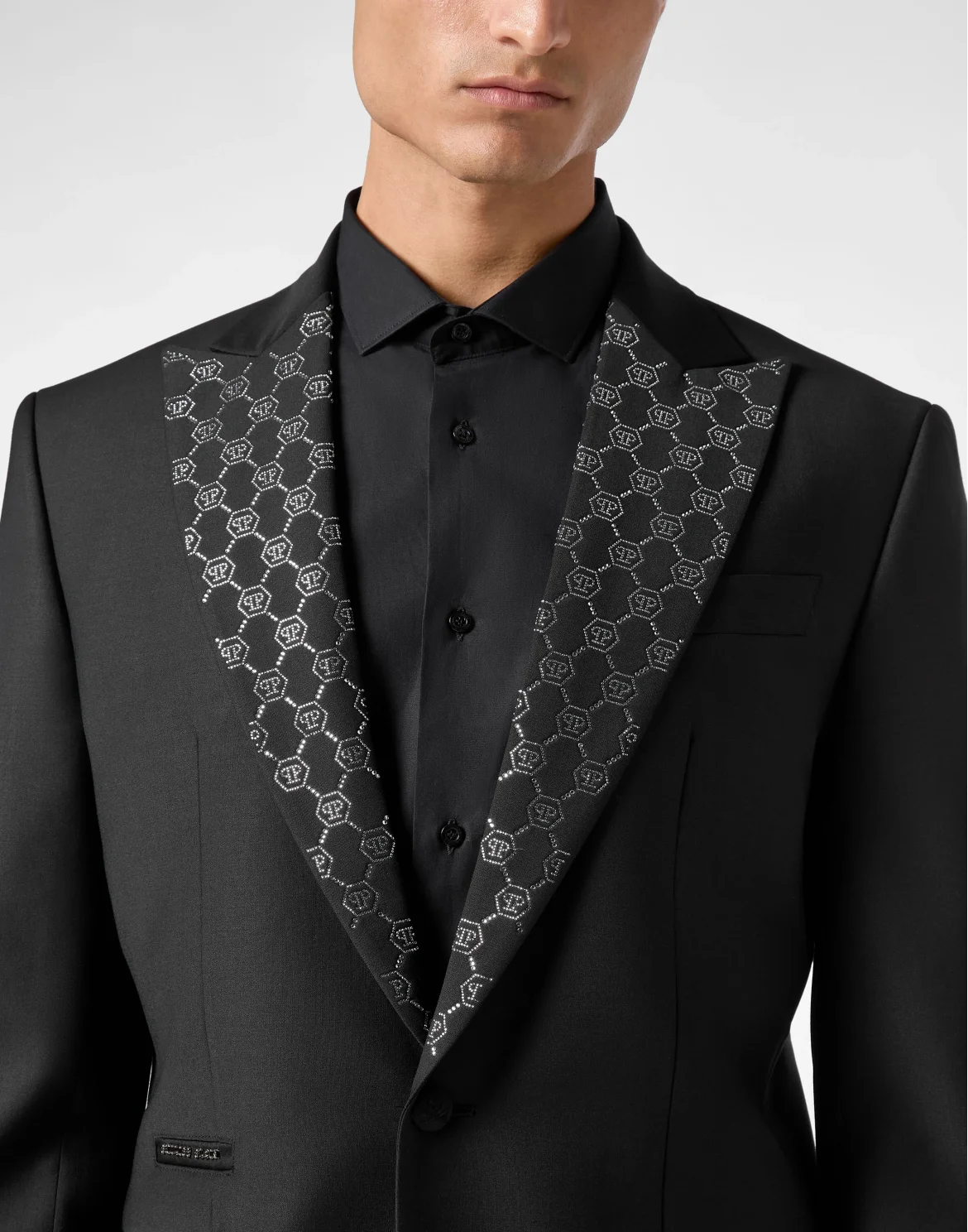 Wool Blazer Monogram, цвет: Черный