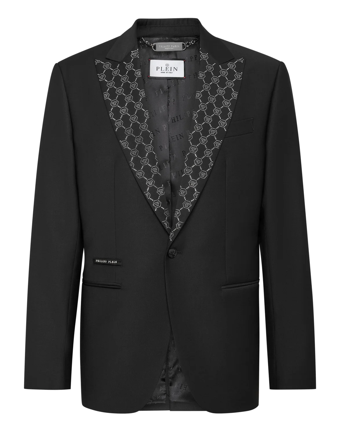 Wool Blazer Monogram, цвет: Черный
